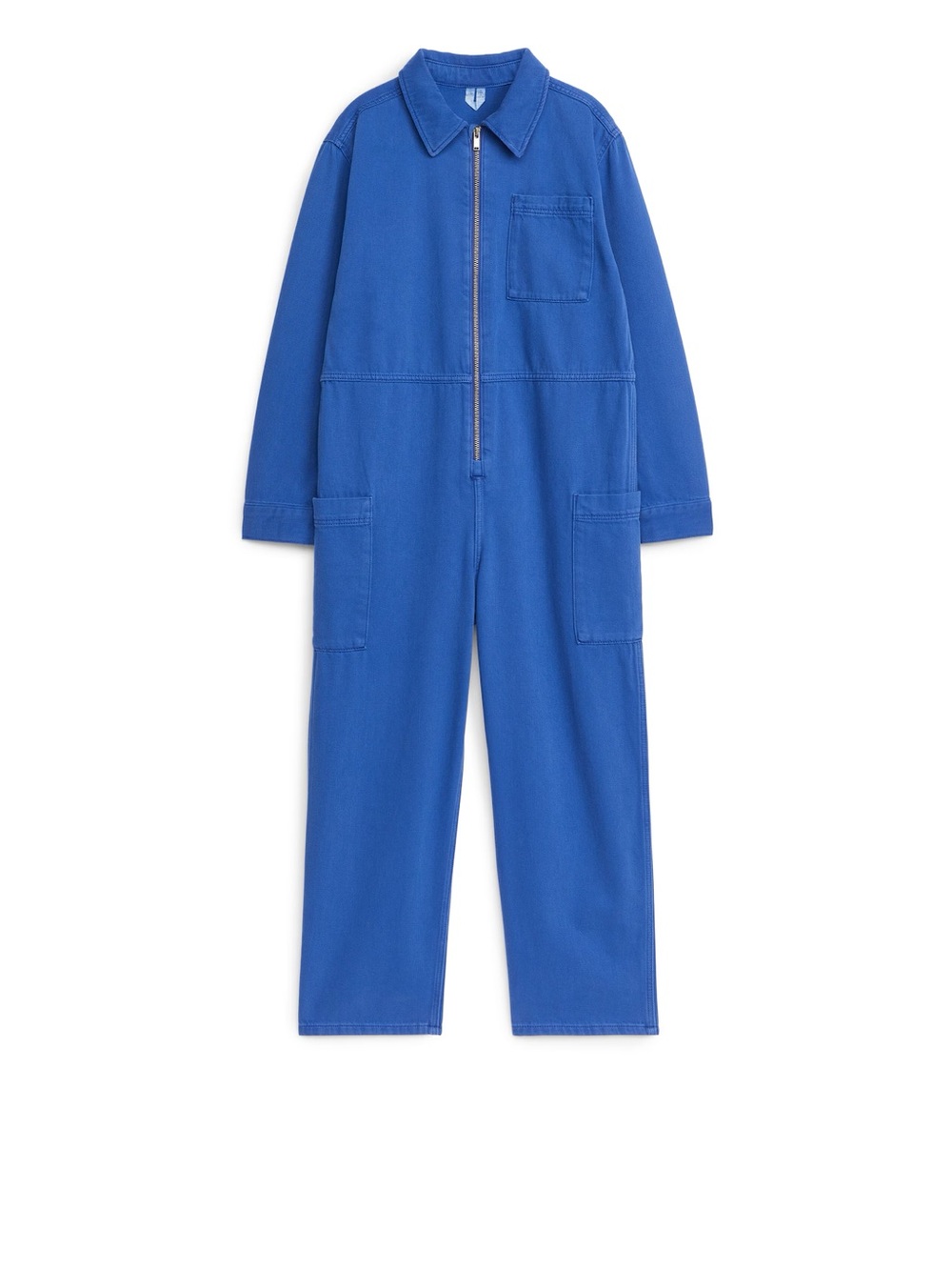 Arket Kids Blue Zip-Front One-Piece Bodysuit
